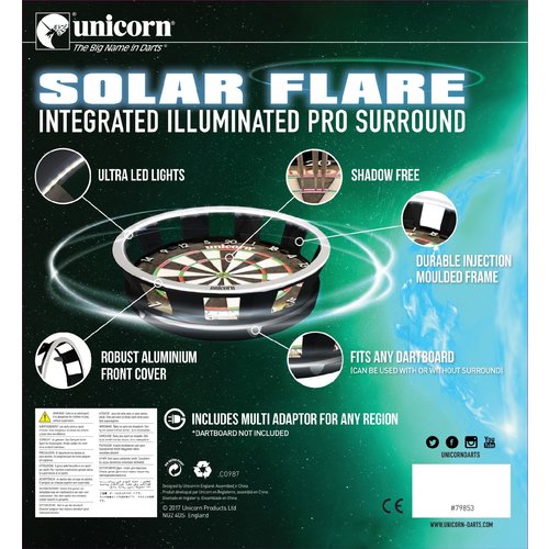 Unicorn Solar Flare Dartbord Verlichting